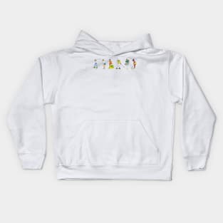 Playing golf Kids Hoodie